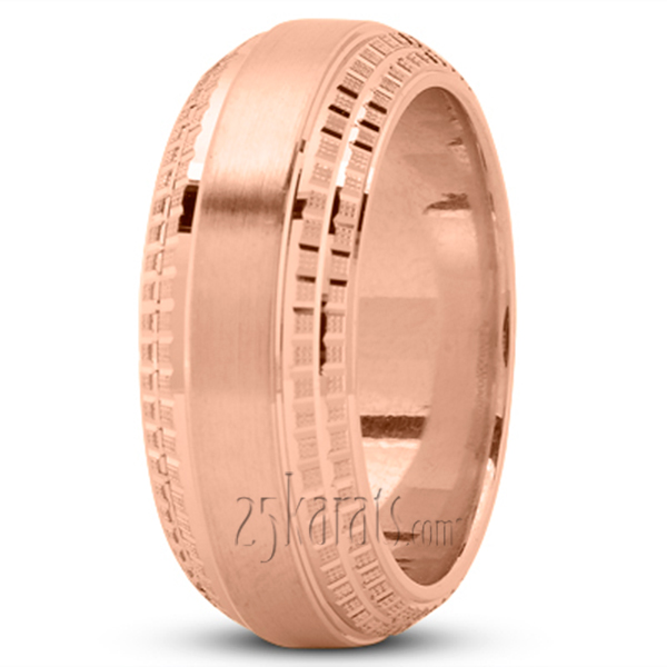 High Center Designer Wedding Ring - view 5