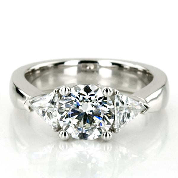 Trillion Cut Diamond Engagement Ring (0.70 ct.tw.) - view 6