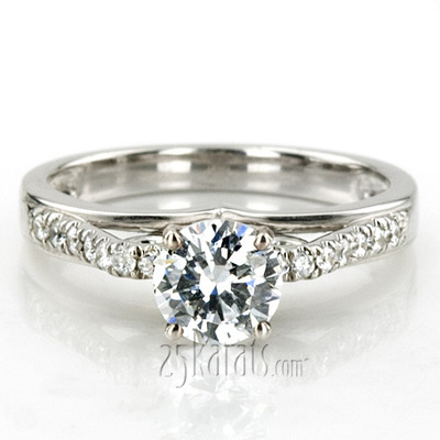 Micro Pave Set Diamond Engagement Ring (1/5 ct. t.w.) - view 5 of 5