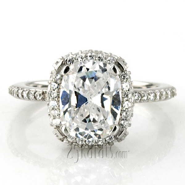 Brilliant Halo Diamond Engagement Ring (3/4 ct. t.w.) - view 3