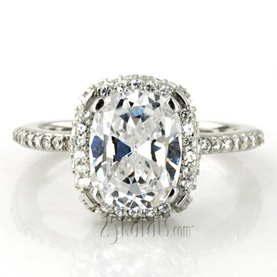 Brilliant Halo Diamond Engagement Ring (3/4 ct. t.w.) - view 3 of 5