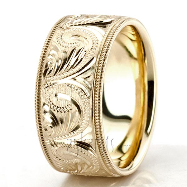 Bestseller Hand Engraved Fancy Wedding Ring  - view 3