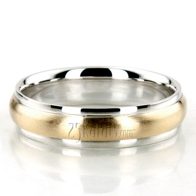 Simple High Polished Carved Design Wedding Band  - view 8 of 10