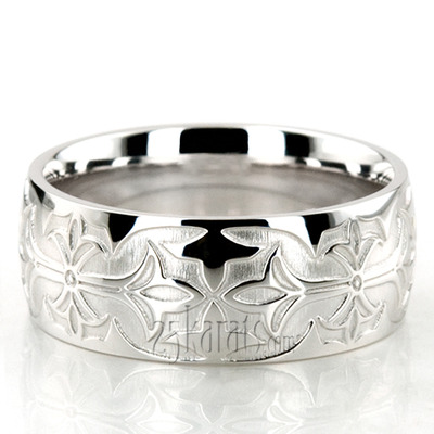 Bestseller Milled Design Wedding Ring - view 3 of 6