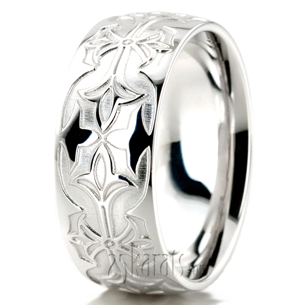 Bestseller Milled Design Wedding Ring - view 4