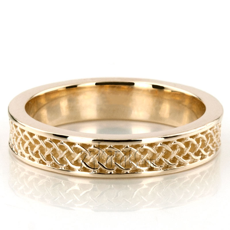 Celtic Knot Wedding Band - view 3