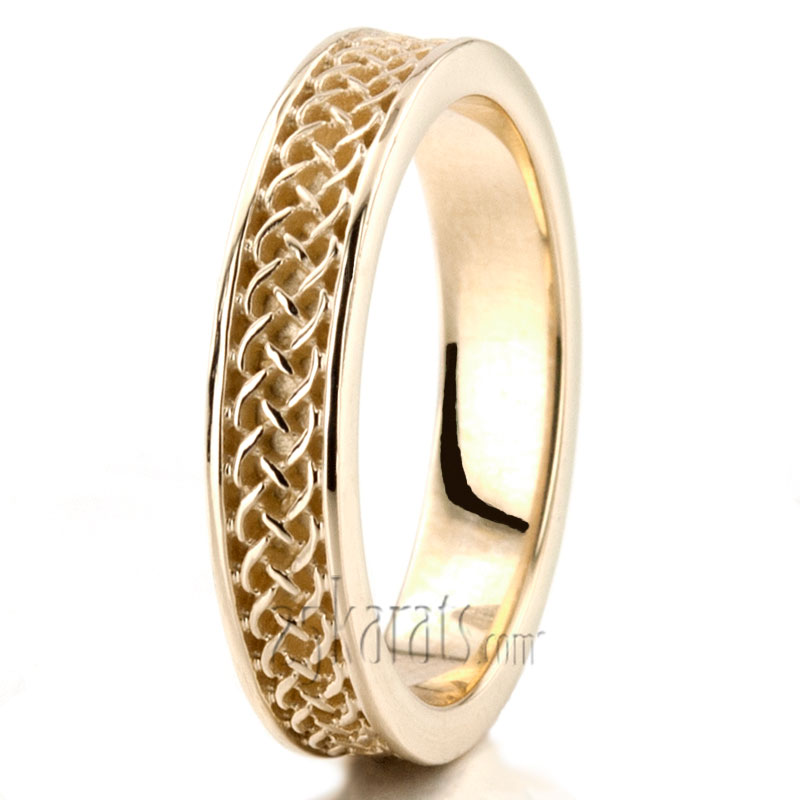 Celtic Knot Wedding Band - view 4