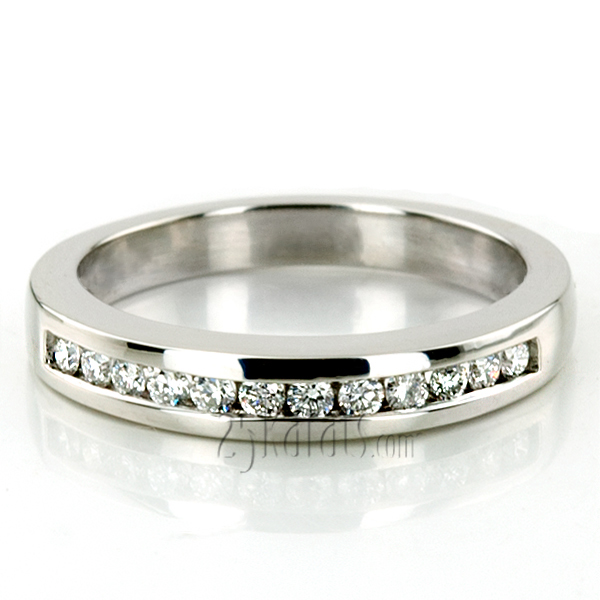 Classic Channel 0.24 ct. Diamond Bridal Ring - view 1