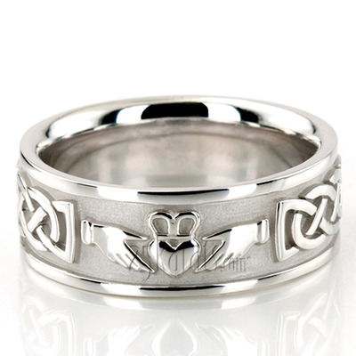 Claddagh Celtic Knot Wedding Ring - view 3 of 4