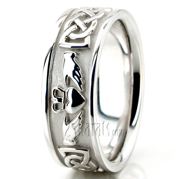 Claddagh Celtic Knot Wedding Ring - view 4