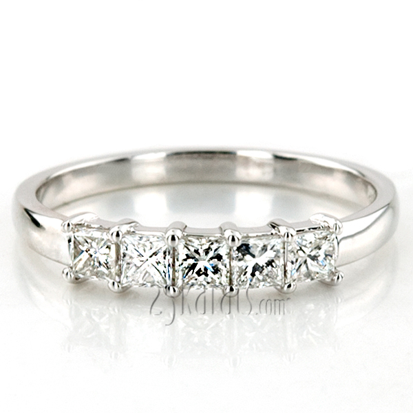 Traditional 5 Stone Women Anniversary Band (3/4 ct. tw.) - view 7