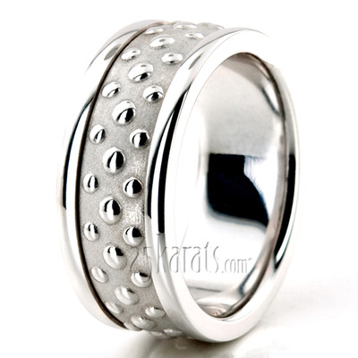 Exquisite Modern Handmade Wedding Ring  - view 5 of 5