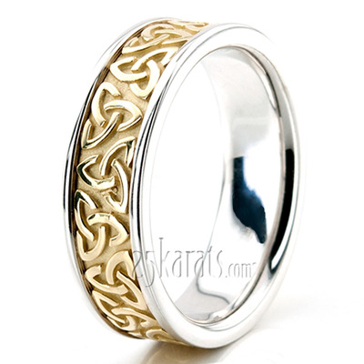 Trinity Celtic Knot Wedding Ring - view 7 of 8