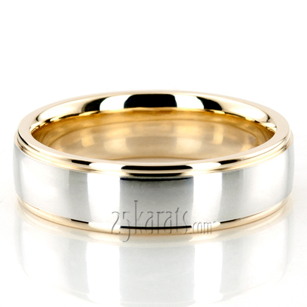 Brushed Basic Designer Wedding Band  - view 2