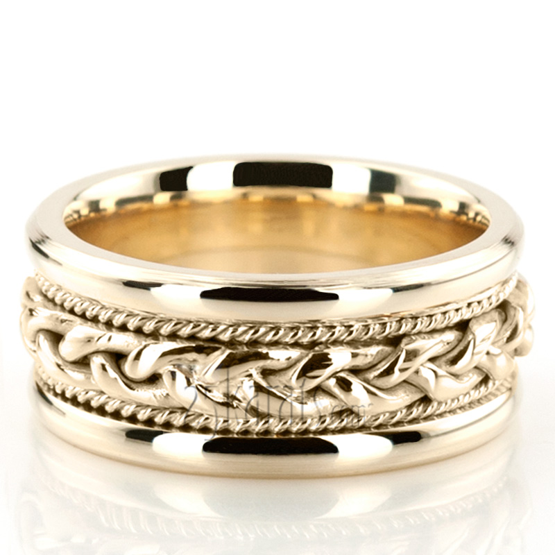 Braided Handmade Wedding Ring  - view 7