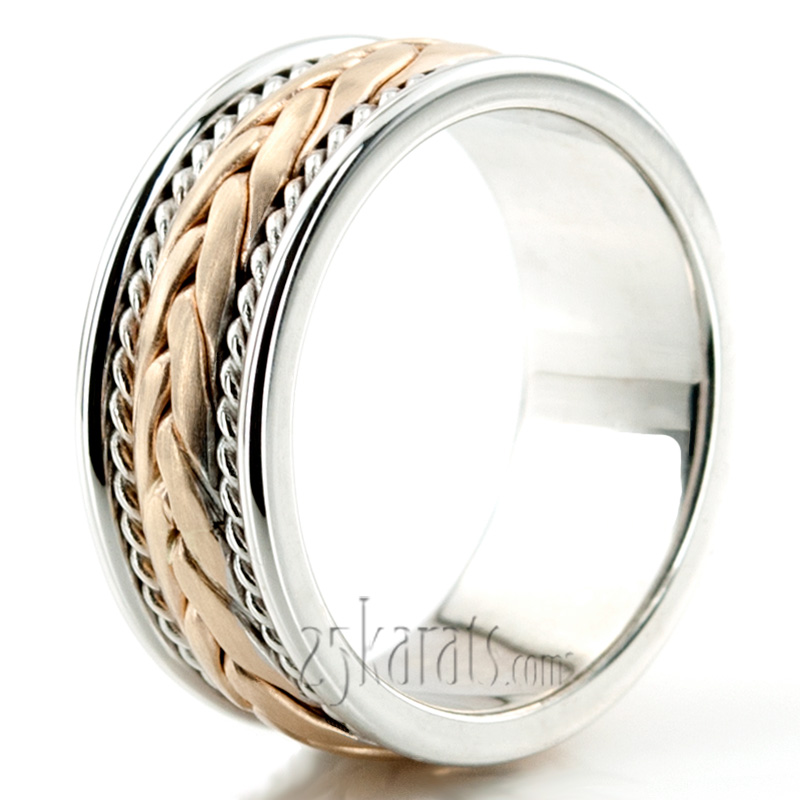 Hand Braided Wedding Band  - view 6