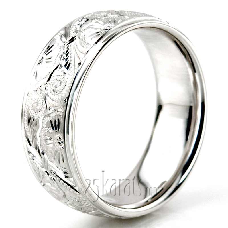 Trendy Floral Wedding Band - view 6