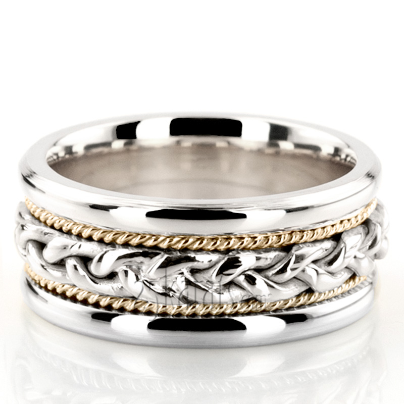 Braided Handmade Wedding Ring  - view 8