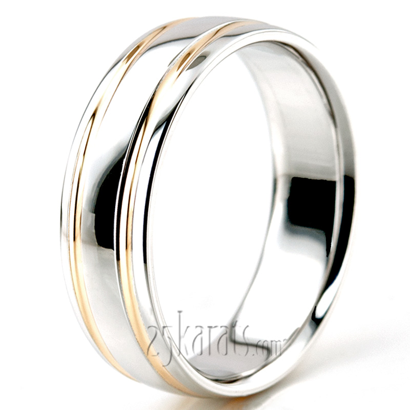 Solid Matte Carved Design Wedding Ring  - view 7