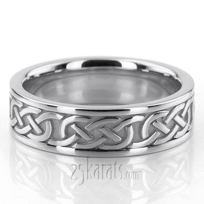 Handcrafted Celtic Love Knot Wedding Ring  - view 2 of 5