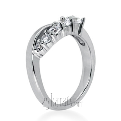 0.24 ct. Five Stone Prong Set Diamond Fancy Ring - view 2