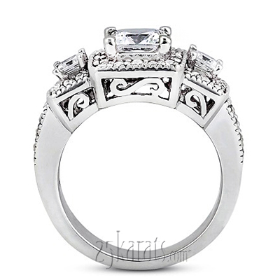 0.92ct Combination Stone Diamond Fancy Ring - view 2