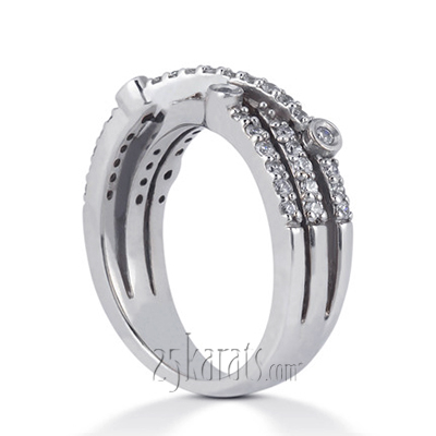 0.43ct. t.w. Cross Diamond Fancy Ring - view 3