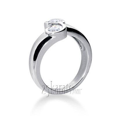 0.70 ct. Two-Stone Round Cut Diamond Fancy Ring - view 2