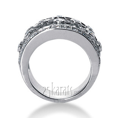 Designer Inspired Diamond Right Hand Ring (0.92 ct.tw) - view 2