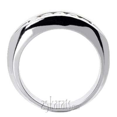 Classic Five Stone Channel Set Men Diamond Ring (0.85 ct.tw) - view 2 of 6