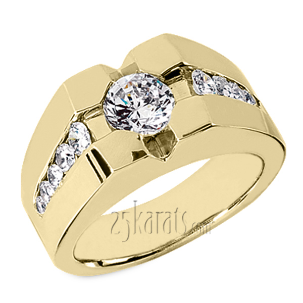 Men Fancy Diamond Band (0.72 ct.tw) - view 2