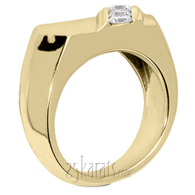 Diagonal 3-Stone Men's Diamond Ring (0.45 ct.tw) - view 4 of 4