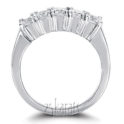 Prong Set Princesss Cut Diamond Wedding Band (1.00 ct.) - view 3