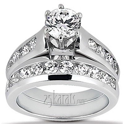 Channel Set Round Diamond Wedding Band (0.36 ct.tw.) - view 1 of 3