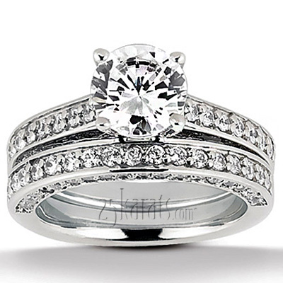 Round Cut Prong Set Diamond Bridal Ring (0.62 ct. t.w.) - view 3