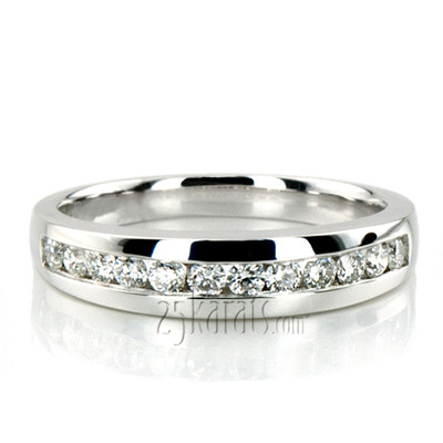 Channel Set Round Diamond Wedding Band (0.36 ct.tw.) - view 2 of 3