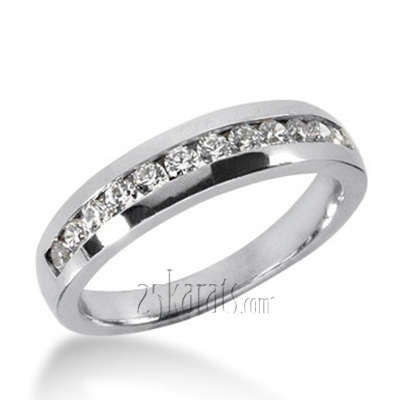 Channel Set Round Diamond Wedding Band (0.36 ct.tw.) - view 3 of 3