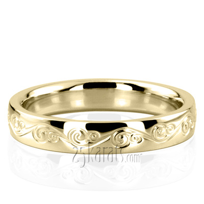 In Vogue Floral Wedding Band - view 2 of 4