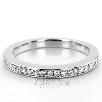 Classy Round Cut Bead Set Diamond Wedding Band (0.21 ct.tw)  - view 1 of 5