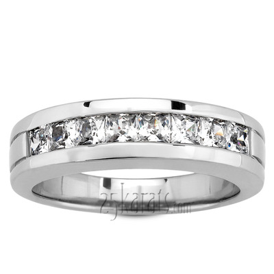 Channel Set Princess Men Diamond Ring (1.36 ct.tw) - view 2 of 4