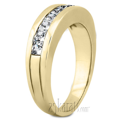 Channel Set Princess Men Diamond Ring (1.36 ct.tw) - view 3 of 4