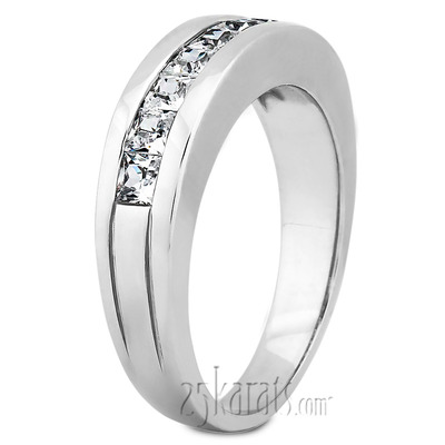 Channel Set Princess Men Diamond Ring (1.36 ct.tw) - view 4 of 4