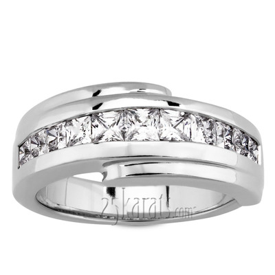 Exquisite Princess Cut Men Diamond Ring (1.56 ct.tw) - view 2 of 4