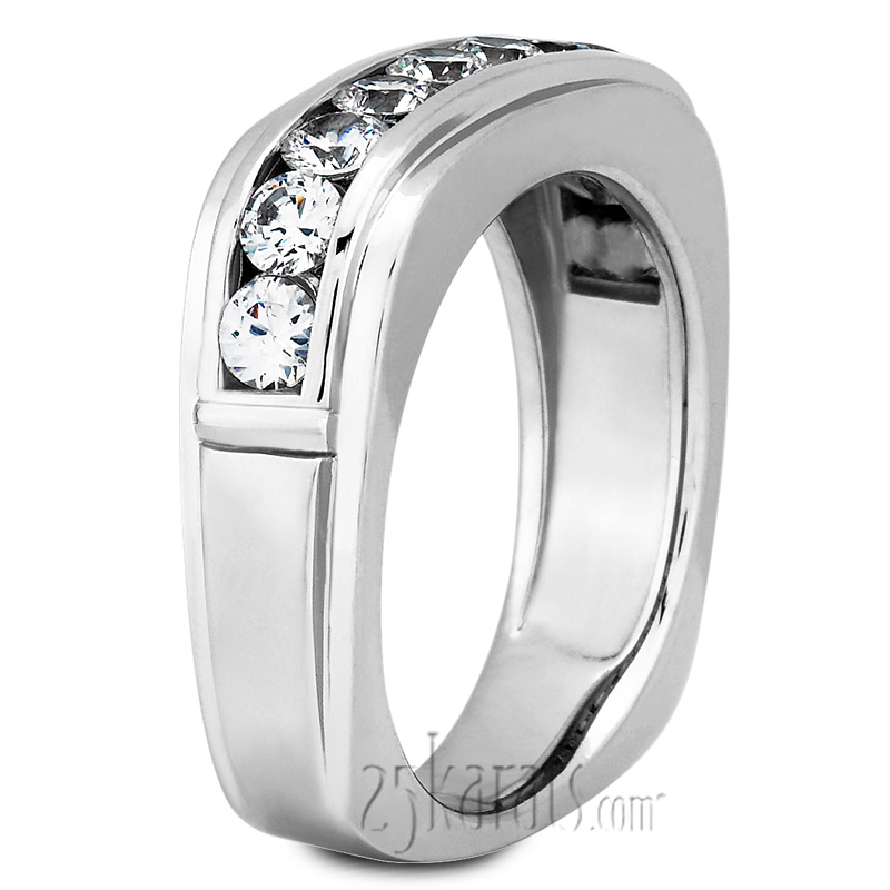 Square Diamond Men Ring (1.50 ct.tw) - view 2