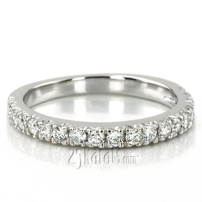 Round Cut Prong Set Diamond Wedding Band (0.54 ct.tw) - view 4 of 6