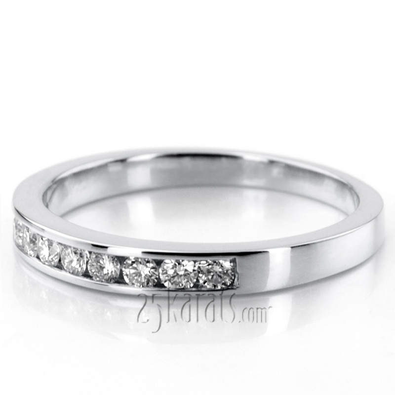 10 Stone Classic Channel Diamond Band (0.25 ct. tw.) - view 3