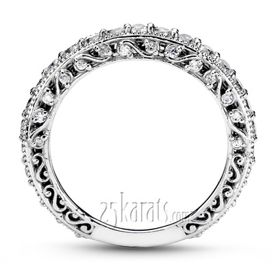 Filigree Scroll Work Diamond Anniversary Wedding Band (1.00 ct. t.w.) - view 4 of 8