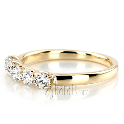 Low Set Trellis Setting 5-Stone Round Shank Anniversary Ring (3/4 ct. tw.) - view 10 of 10