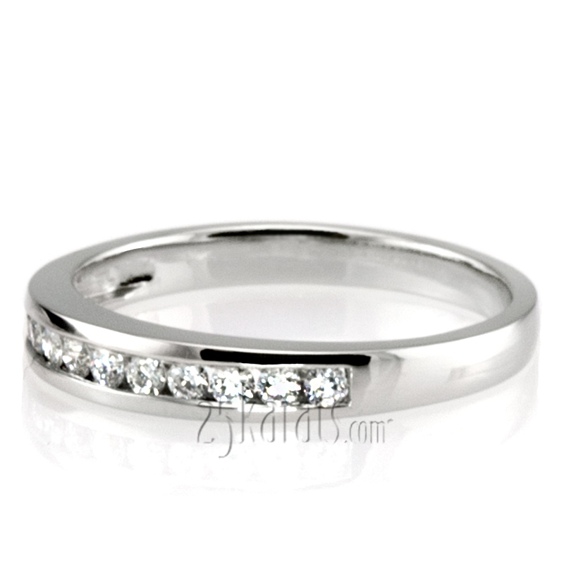 Classic Channel Set Diamond Bridal Ring (0.36 ct.tw) - view 3