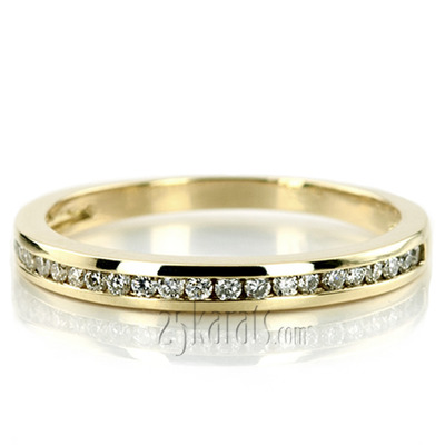 Beautiful Channel Set Diamond Bridal Ring (0.23 ct.tw) - view 7 of 9